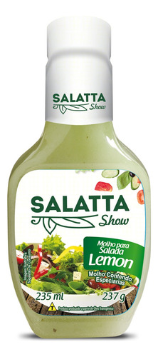Molho Para Salada Lemon Sem Glúten Bisnaga 237g Salatta Show