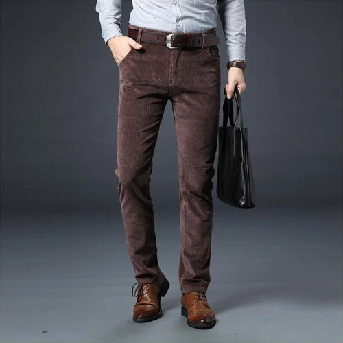 Pantalones De Otoño Para Hombre, Pantalones Delgados, Grueso