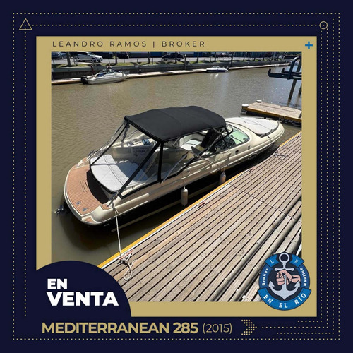 Mediterranean 285 Año 2015 Volvo 300 Hp V8 Pata Duoprop!