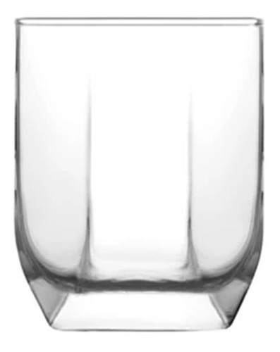 Vasos Tuana Set X6 Vidrio Agua Vino Whisky 320cc Caja Regalo
