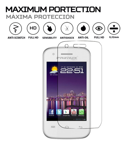 Protector Pantalla Antishock Para Primux Delta