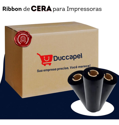 Ribon Cera 100x74 Código Barras Zebra Elgin Argox 01 Und