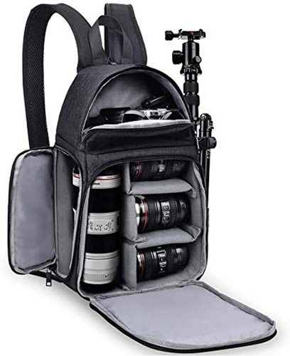 Imagen 1 de 7 de Mochila Para Camara Reflex Nikon Canon Sony Tripode Lente