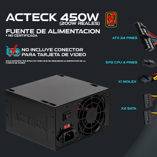 Pc Trabajo Intel Core I5 12400 16g Ram 500 Ssd Completa Wifi