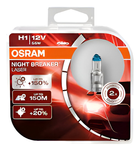 Bombillo Osram H1 Night Breaker +150% 12v