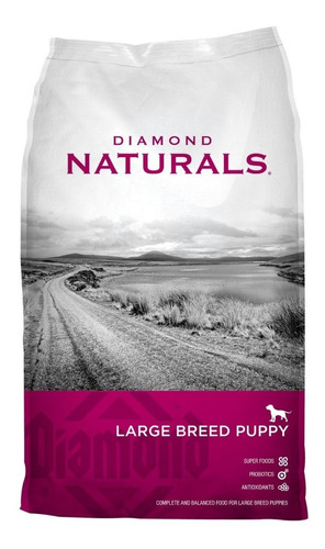 Imagen 1 de 1 de Alimento Diamond Naturals Large Breed Puppy para perro cachorro de raza  grande sabor cordero y arroz en bolsa de 18.14kg