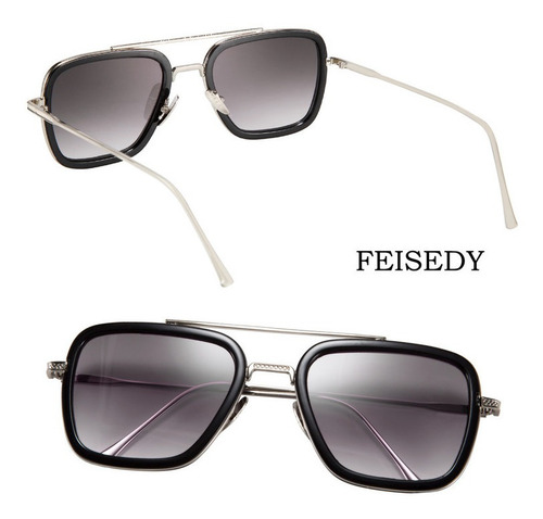 Feisedylentes Sol Tonystark Spiderman Avengers Infinity War Armazón Gris Diseño Ocean