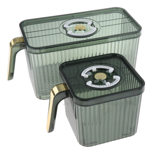 Contenedor Organizador Con Tapa Freshness, Grande, Verde