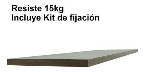 Imagen 4 de 6 de Estante Repisa Flotante Invisible 60x20x1,5cm Nogal Nakan