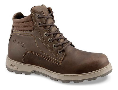 Bota Casual Prt09882 Lengueta Suave Café Liso Caballero