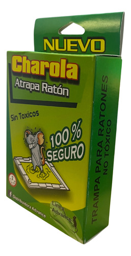 Trampa Pegamento Atrapa Ratones 2 Pares No Toxico