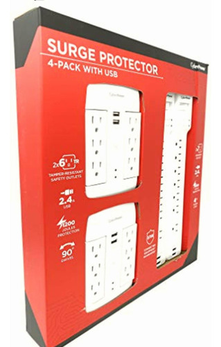 Cyberpower Mp1055wwss Multi-pack De Supresores, 4 Piezas