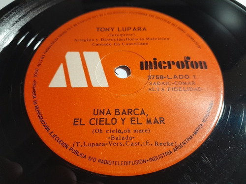 Simple - Tony Lupara - Una Barca, El Cielo Y El Mar - Cast