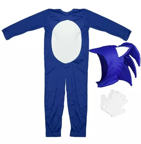 Fantasia infantil menino Sonic carnaval