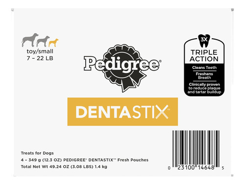 Dentastix Dental Dog Treats For Toy/small Dogs Fresh Flavor