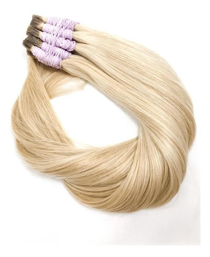 Cabelo Humano Para Mega Hair Loiro Claríssimo De 70cm/150grs