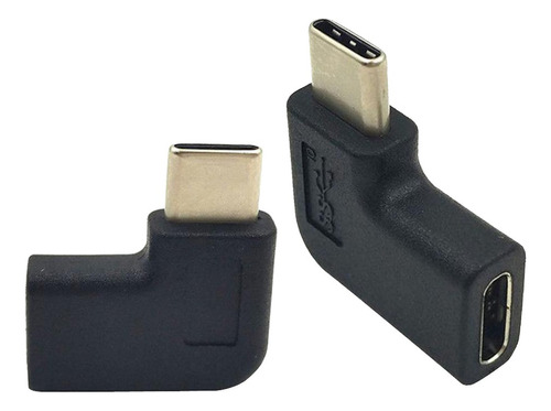 Adaptador Usb Tipo C De 2 Piezas, Hembra A Macho Derecha E