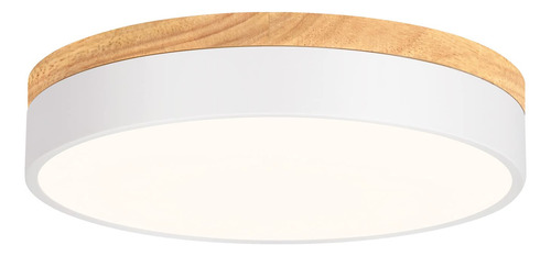 Vikaey Lmpara De Techo Led De Madera Moderna, Lmparas De Tec