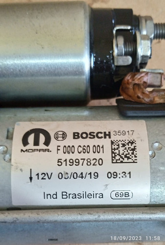 Motor De Partida / Arranque Fiat Strada Palio Uno Punto (Usado)
