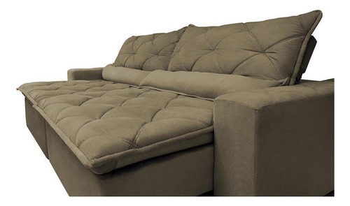 Cama inBox Lisboa/Magnum 2,12 Sofá Castor Liso
