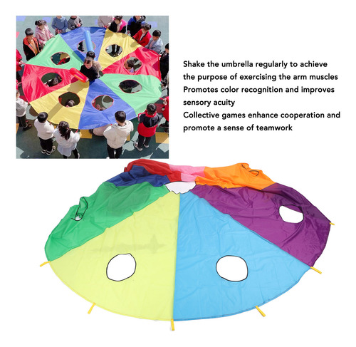 Juego Umbrella Parachute Mole Para Niños, Juego De 9 Agujero