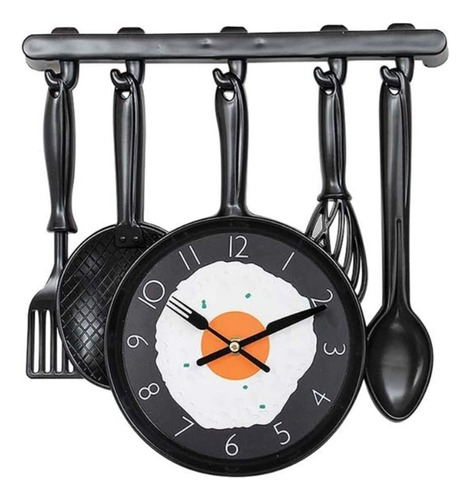 Reloj De Pared Decorativo Para Cocina Con Huevo Frito