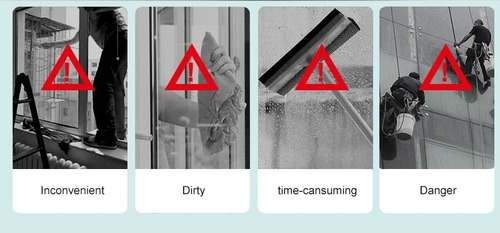 Imagen 5 de 10 de Limpiavidrios® Glass Cleaner Imantado Easyclean Magnetico