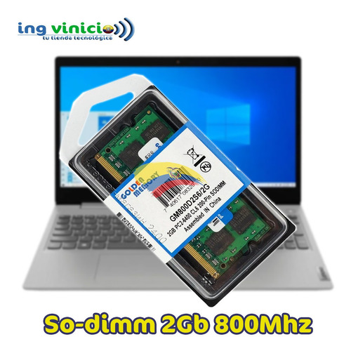Imagen 2 de 8 de Memoria Ram Golden Ddr2 2gb Pc800 Pc2-6400 Sodimm Hp Ibm