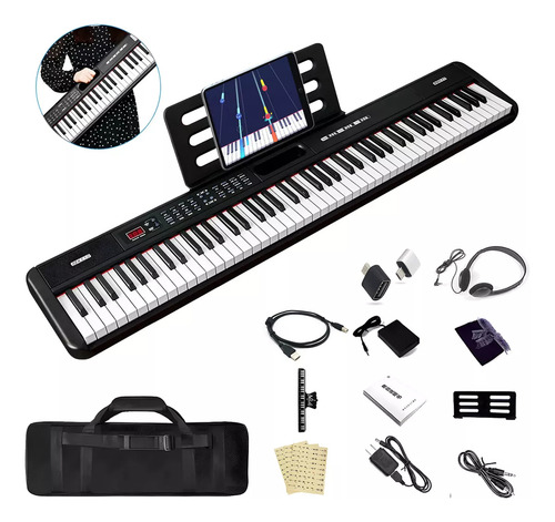 Besser Teclado Electrónico Bluetooth Midi De 88 Teclas 700 Ritmos Y 900 Tonos