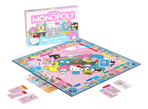 Monopolio: Hello Kitty Y Sus Amigos, 6 Jugadores