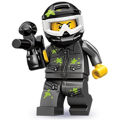 Minifigura De Jugador De Paintball De La Serie 10 De Lego