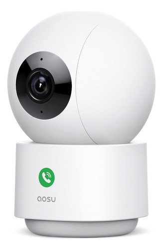 Cámara de seguridad interiores para seguridad hogar Cámara De Vigilancia Wi-Fi 4MP Detección de movimiento y notificaciones y Sonido Audio bidireccional compatible con Google y Alexa AOSU