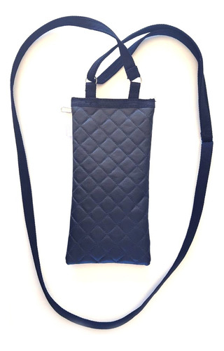 Capinha Bolsa Porta Celular Visor Touch Zíper Alça Comprida