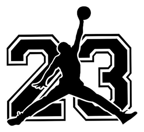 Vinilo Decorativo Basket Ball Michael Jordan 23 Grande