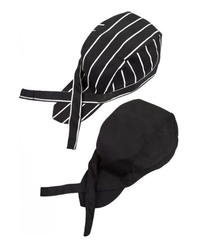 2pcs Sombrero Cocinero Gorra Gorritos Chef Cabeza Ajustable