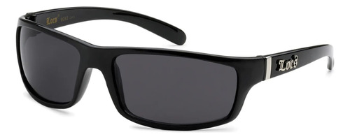 Locs Gafas De Sol Harcore Fly Negras Jeb, Negro, Humo