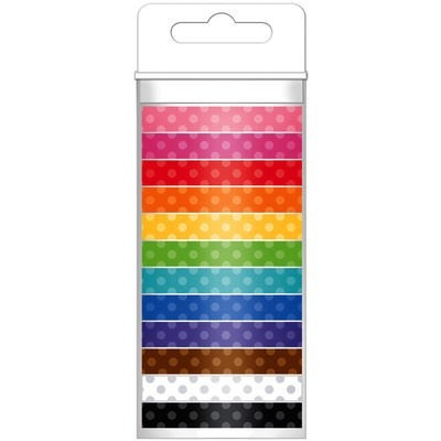 Washi Tape Colores Scrapbook Doodlebug Paquete C/12 Puntos