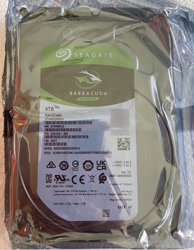 Disco Duro Seagate 4tb St4000dm004 Para Servidor Sata 