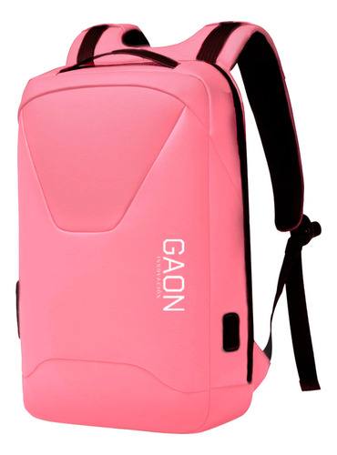 Mochila urbana Gaon Mochila antirrobo color rosa 30L