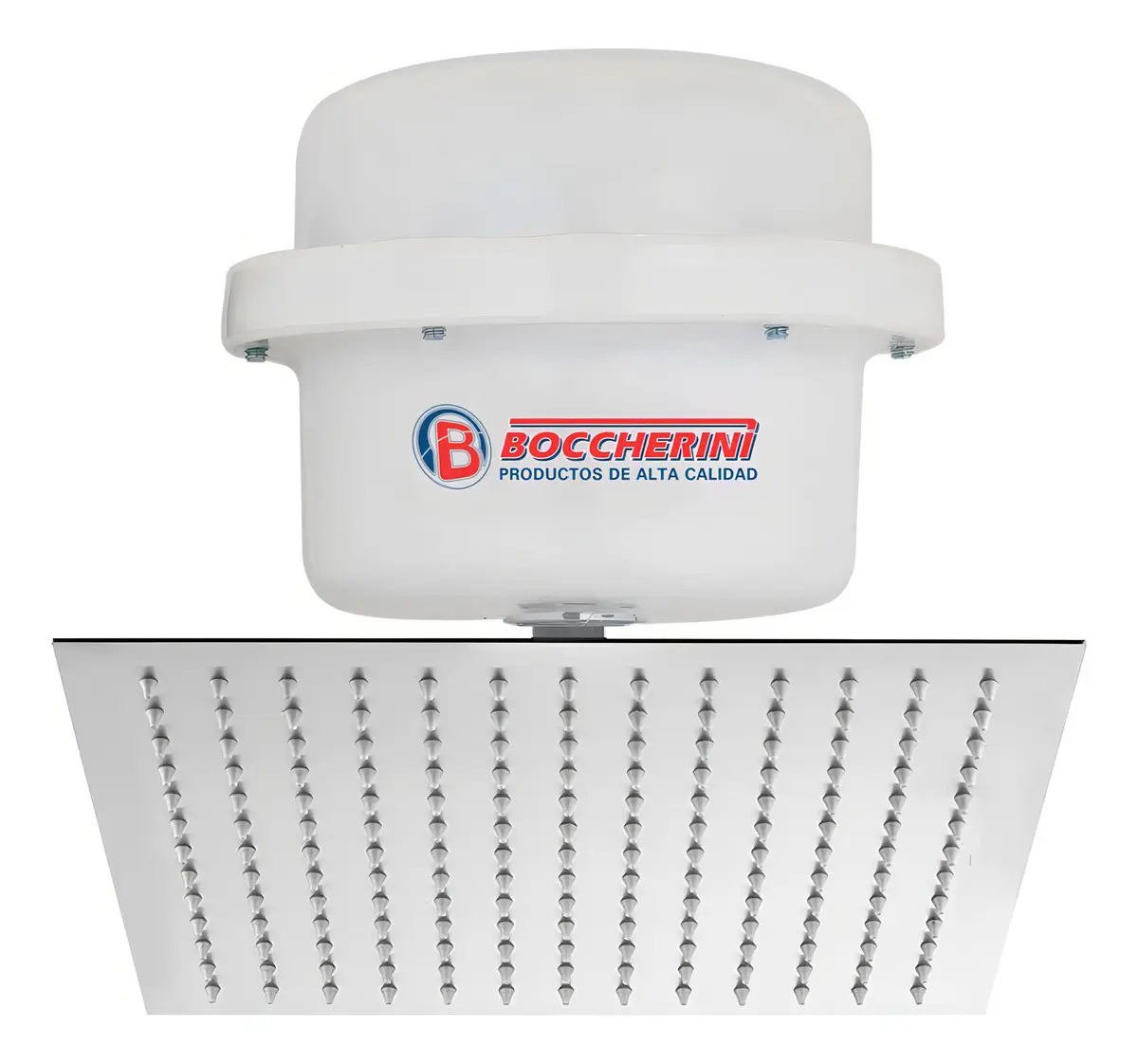 Ducha Eléctrica Automática Boccherini 15cm Color Blanco