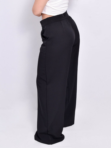 Pantalon De Mujer Vestir Ancho Two Way Moda Traje
