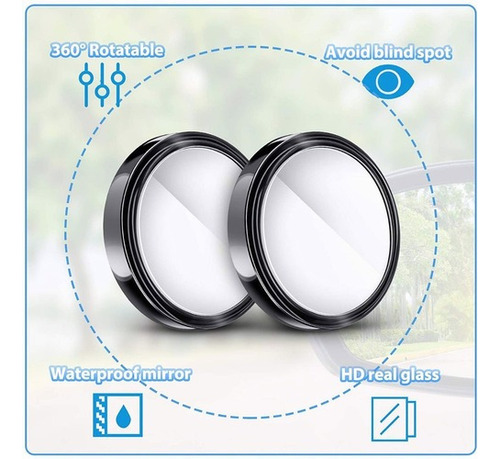 Espejo Convexo Auxiliar Universal En Forma De Ojo De Buey, 4
