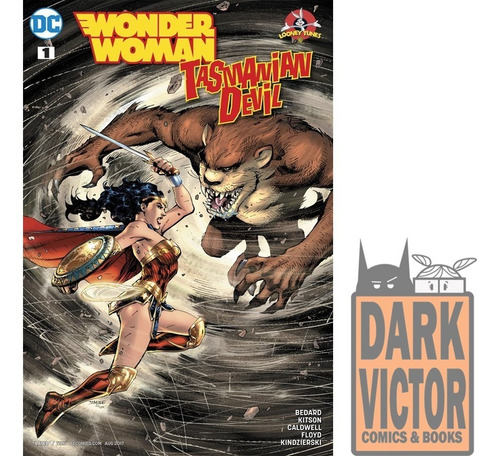 Wonder Woman Tasmanian Devil Dc Vs Looney Tunes Ingles Stock