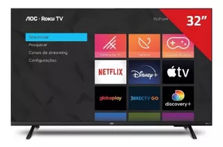 Smart Tv Led 32'' Aoc 32s5135/77g Hd Roku Tv