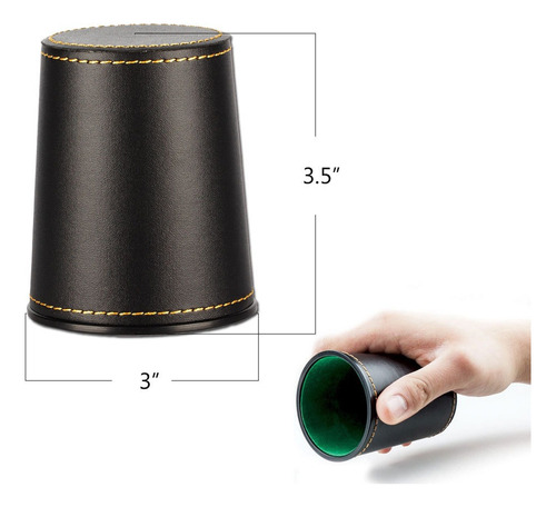 Juego De Mesa Juego De 4 Cachos De Eco Cuero Negro