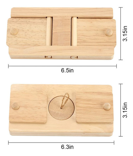 Juego De Juguetes De Forraje De Enriquecimiento De Madera,