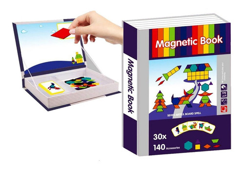 Libro Rompecabezas X170 Magnético Figuras Geométricas 6807-3