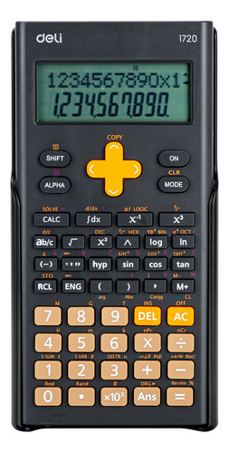 Calculadora Cientifica Deli E1720n/b - 300 Funciones C/tapa