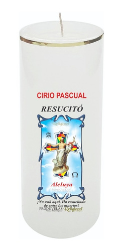 Velon Cirio Pascual 2unidad  # P5 34cm  Religiozzi