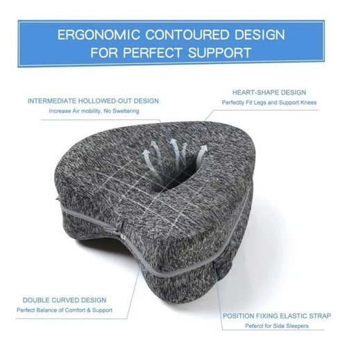 Almohada Moldeable Extraíble For Piernas For Dormir
